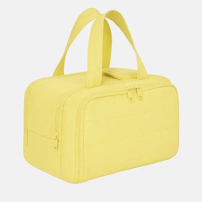 Wide-Open Cosmetic Travel Organizer with Compartments