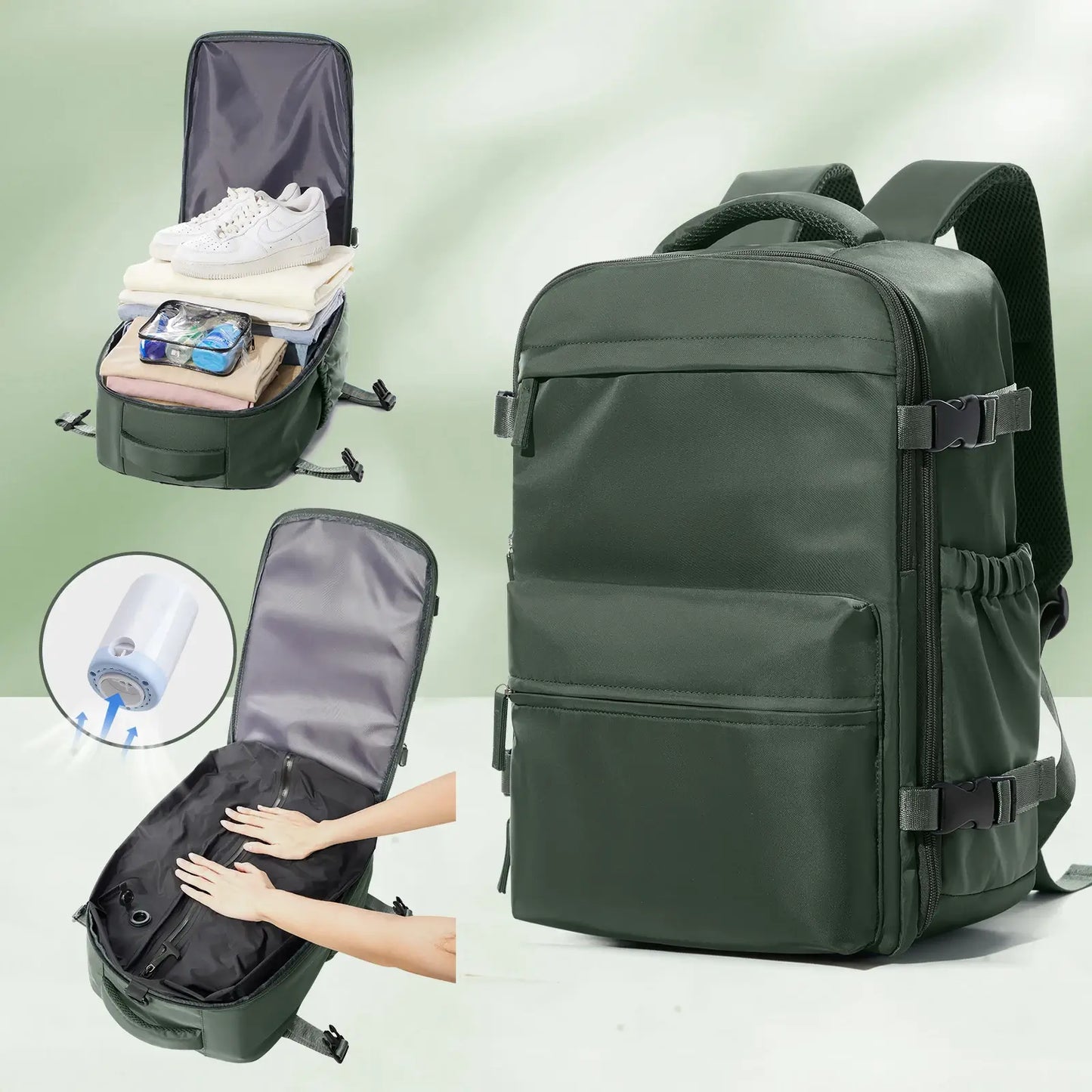 Vacuum Travel Backpack – Lightweight Convertible Bag