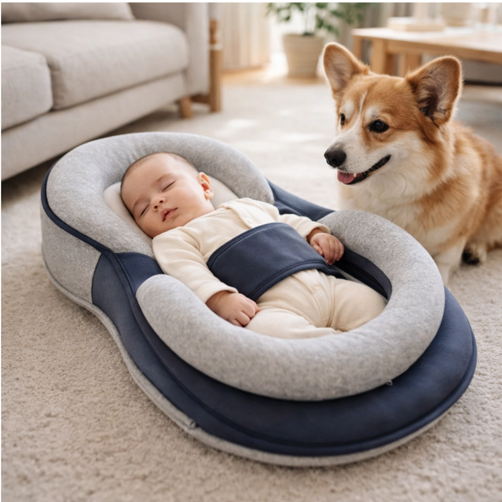 Comfort Baby Lounger for Newborns – Portable Cushion